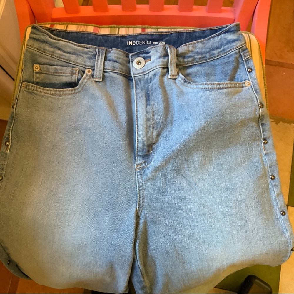 INC DENIM MOM JEANS